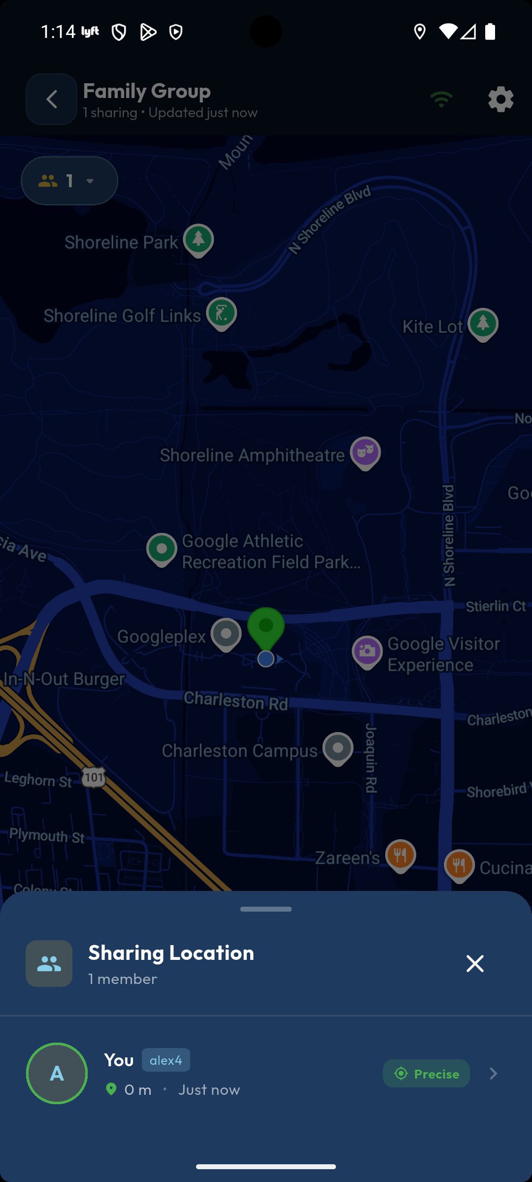 Ground Pass fan community layer with live location sharing — built by Treyee Talent